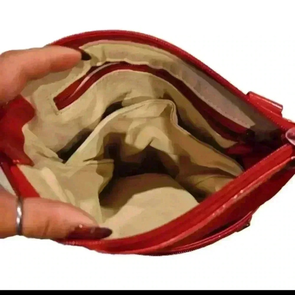 Michael Kors Red Neoprene Signature Crossbody Bag - Picture 7 of 14